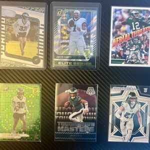 6 NFL Philadelphia Eagles Football Cards